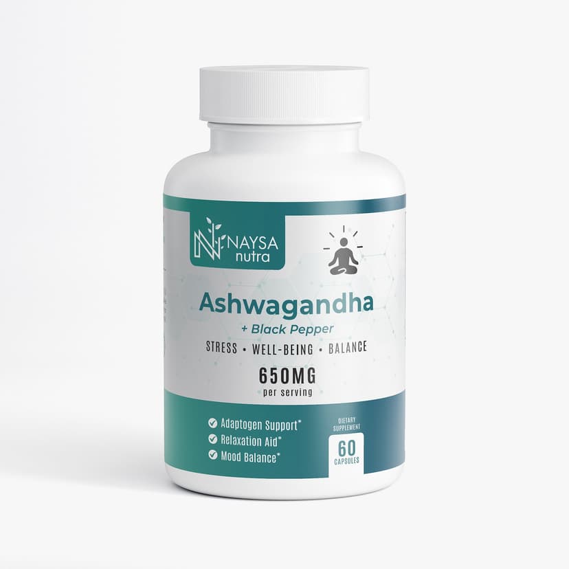 Ashwagandha 850mg — Adaptógeno Anti-Estresse