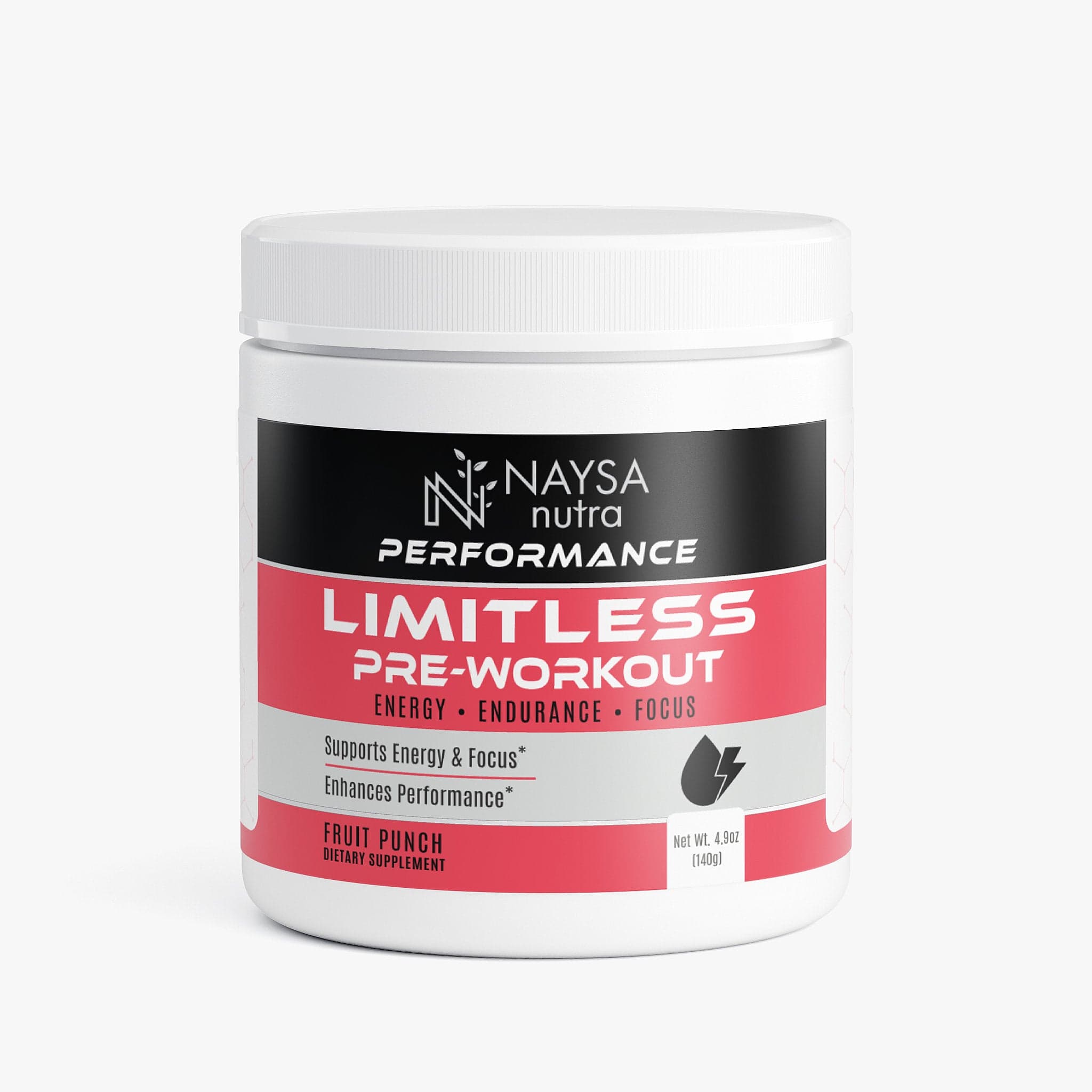 Pré-Treino Limitless — Sabor Fruit Punch