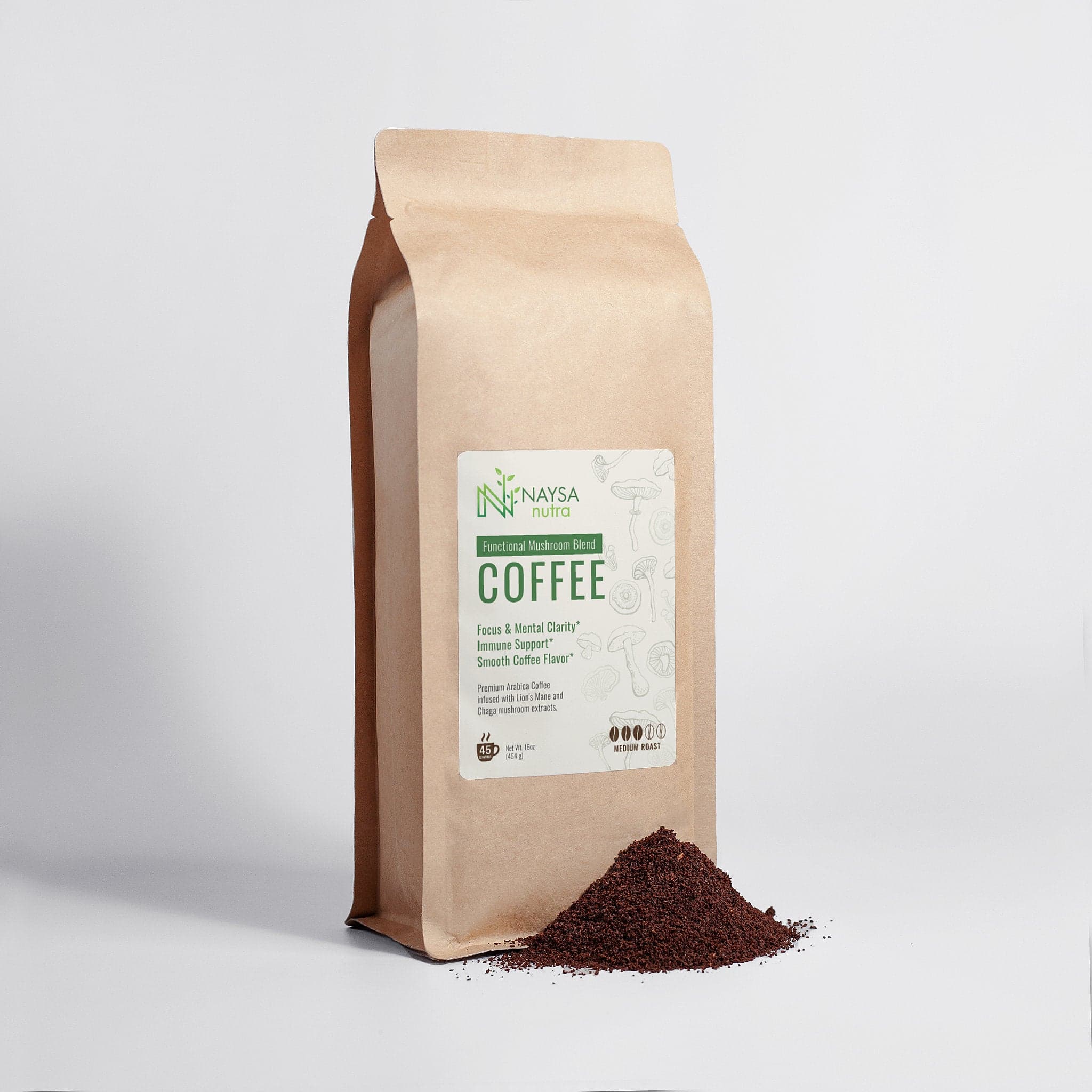 Café com Cogumelos — Lion's Mane & Chaga 450g