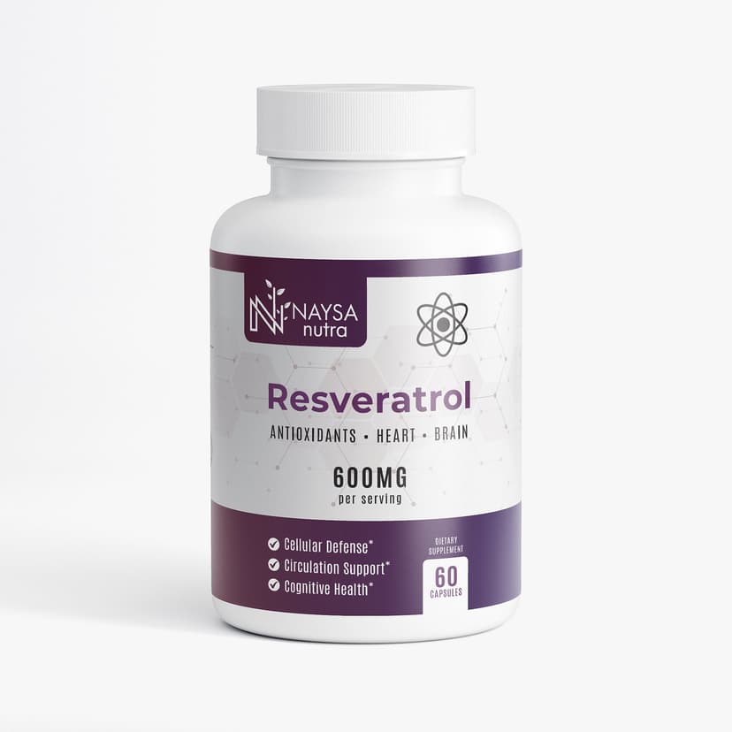 Resveratrol 50% 600mg — Antioxidante e Longevidade