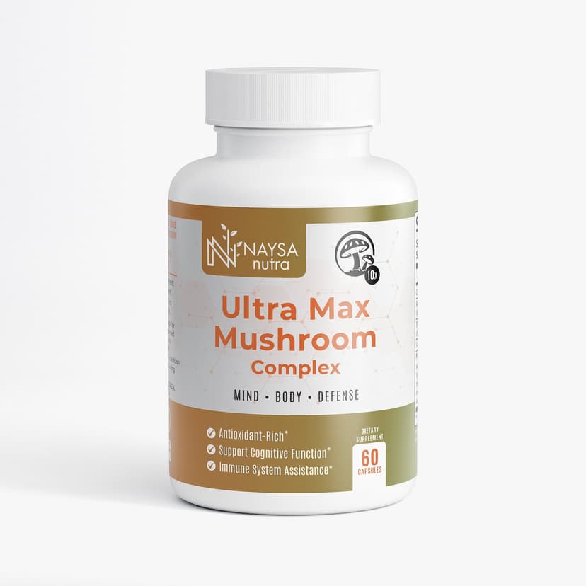 Ultra Max Mushroom Complex — 10 Cogumelos Funcionais